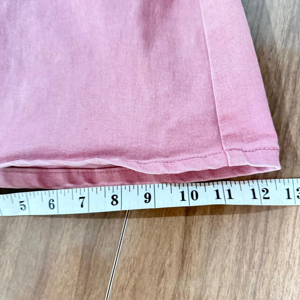 Free People‎ Flare Pants Womens 32 Pink Green Excellent Two Tone Split Leg Bell - Picture 10 of 10